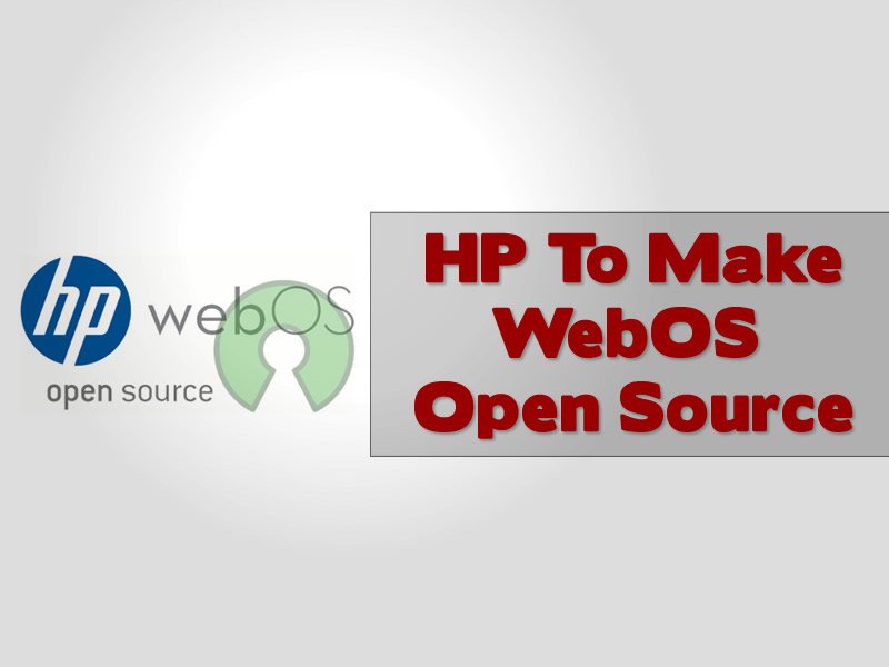 HP To Make WebOS Open Source