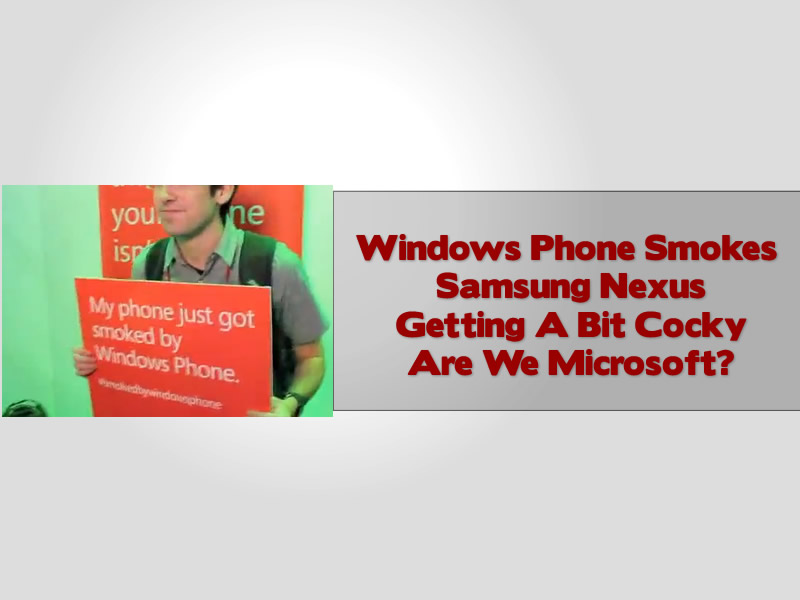 Windows Phone Smokes Samsung Nexus